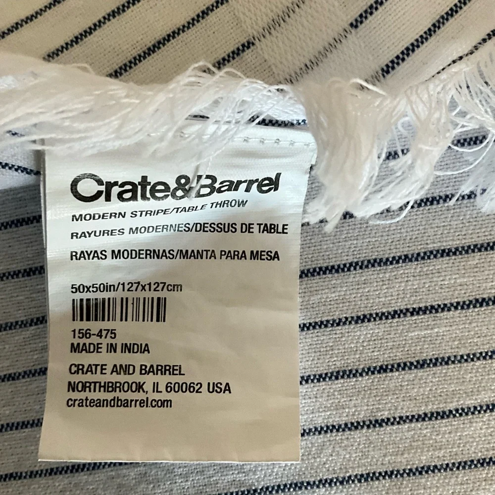 Crate & Barrel tablecloth - offers!! 💕